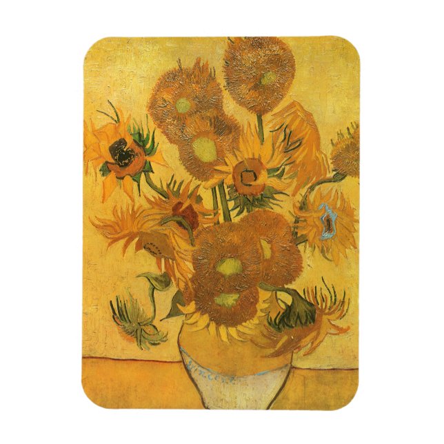 Vincent van Gogh - Vase with Fifteen Sunflowers Magnet (Vertical)