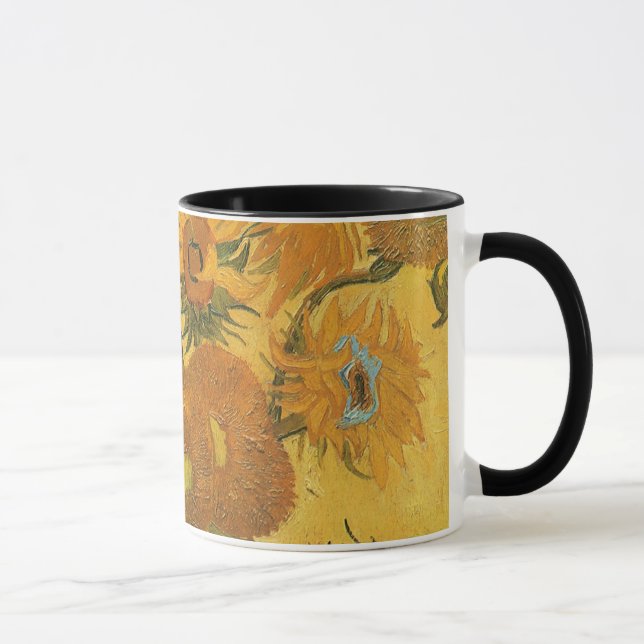Vincent van Gogh - Vase with Fifteen Sunflowers Mug (Right)