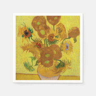 Vincent van Gogh - Vase with Fifteen Sunflowers Napkin