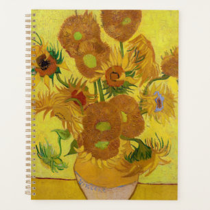 Vincent van Gogh - Vase with Fifteen Sunflowers Planner