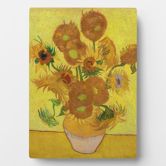 Vincent van Gogh - Vase with Fifteen Sunflowers Plaque (Front)