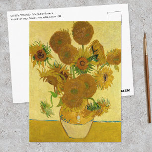 Vincent van Gogh - Vase with Fifteen Sunflowers Postcard