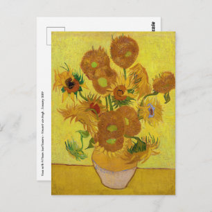 Vincent van Gogh - Vase with Fifteen Sunflowers Postcard