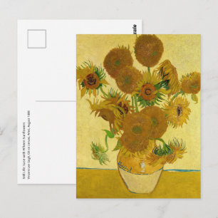 Vincent van Gogh - Vase with Fifteen Sunflowers Postcard