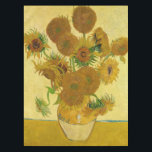 Vincent van Gogh - Vase with Fifteen Sunflowers Tablecloth<br><div class="desc">Vase with Fifteen Sunflowers / Vase avec quinze tournesols - Vincent Van Gogh,  August 1888 - Sunflowers 1888 fouth version (F454)</div>