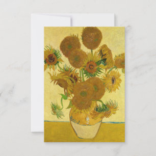 Vincent van Gogh - Vase with Fifteen Sunflowers Thank You Card