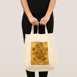 Vincent van Gogh - Vase with Fifteen Sunflowers Tote Bag