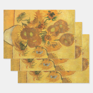 Vincent van Gogh - Vase with Fifteen Sunflowers Wrapping Paper Sheet