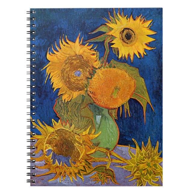 Vincent van Gogh - Vase with Five Sunflowers Notebook (Front)