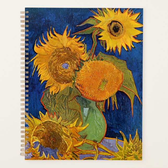Vincent van Gogh - Vase with Five Sunflowers Planner (Front)