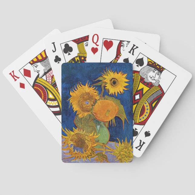 Vincent van Gogh - Vase with Five Sunflowers Playing Cards (Back)