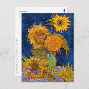 Vincent van Gogh - Vase with Five Sunflowers Postcard