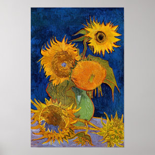Vincent van Gogh - Vase with Five Sunflowers Poster
