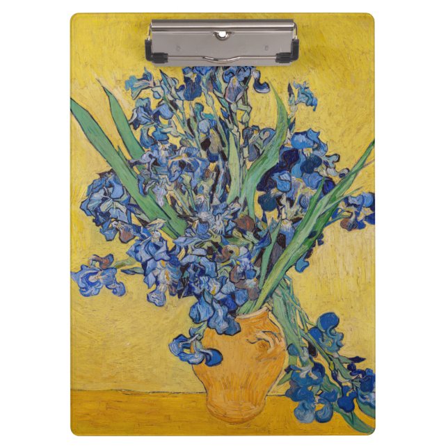 Vincent van Gogh - Vase with Irises Clipboard (Front)