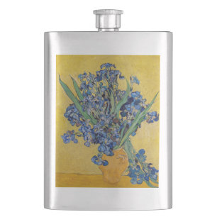 Vincent van Gogh - Vase with Irises Hip Flask