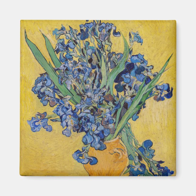 Vincent van Gogh - Vase with Irises Magnet (Front)