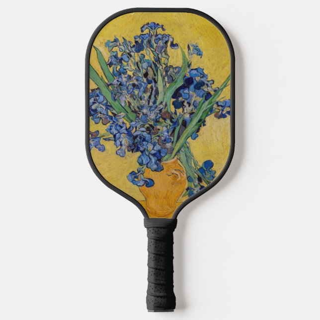 Vincent van Gogh - Vase with Irises Pickleball Paddle (Front)