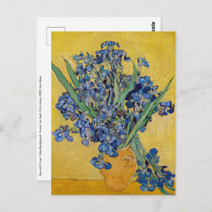 Vincent van Gogh - Vase with Irises Postcard