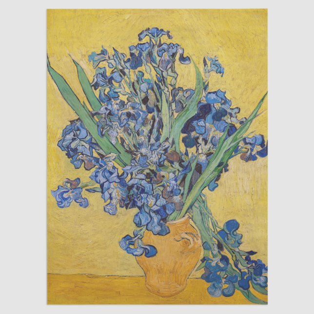 Vincent van Gogh - Vase with Irises Tissue Paper (Creator Uploaded)