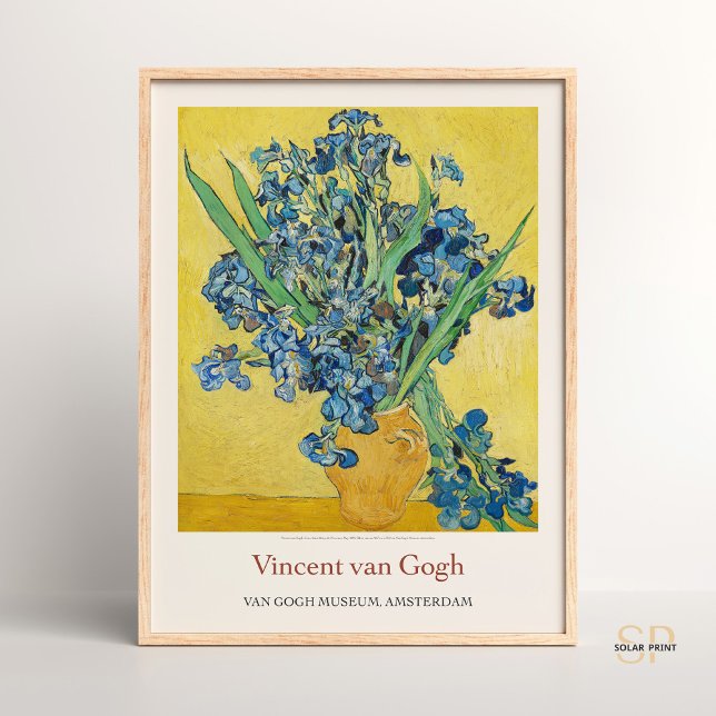 Vincent van Gogh Vase with Irises Yellow Art Print (Creator Uploaded)
