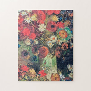 Vincent Van Gogh - Vase with Poppies, Cornflowers Jigsaw Puzzle