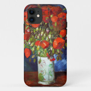 Vincent Van Gogh Vase with Red Poppies Fine Art iPhone 11 Case