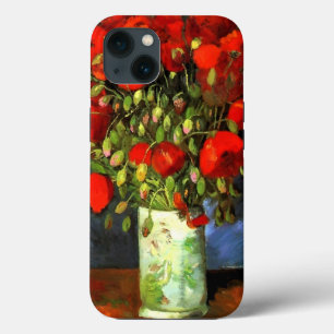 Vincent Van Gogh Vase With Red Poppies Floral Art iPhone Case