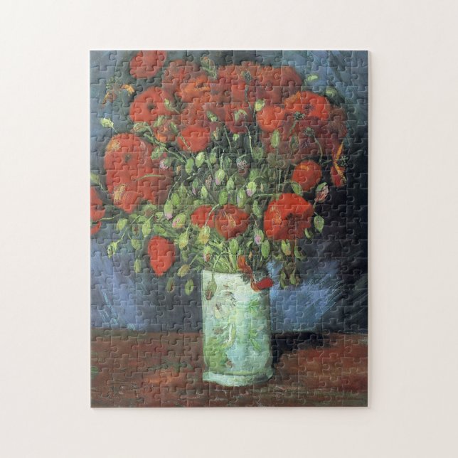 Vincent Van Gogh - Vase with Red Poppies Jigsaw Puzzle (Vertical)