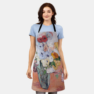 Vincent van Gogh - Vase with Roses & Anemones Apron