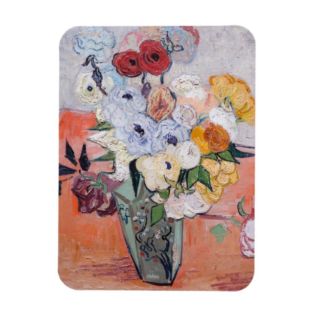 Vincent van Gogh - Vase with Roses & Anemones Magnet (Vertical)