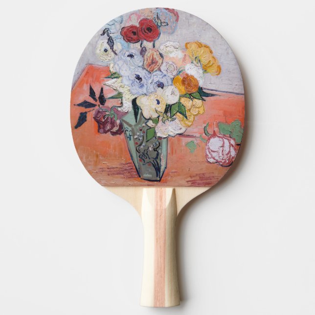 Vincent van Gogh - Vase with Roses & Anemones Ping Pong Paddle (Front)