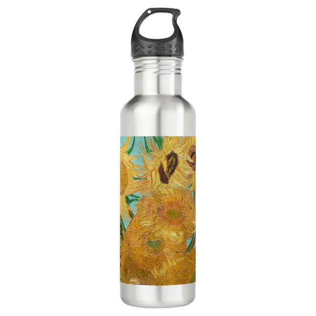 Vincent Van Gogh - Vase with Twelve Sunflowers 710 Ml Water Bottle (Front)