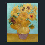 Vincent Van Gogh - Vase with Twelve Sunflowers Acrylic Print<br><div class="desc">Vase with Twelve Sunflowers / Vase avec douze tournesols - Vincent Van Gogh,  January 1889 - Sunflowers 1889 repetition of third version (F455)</div>