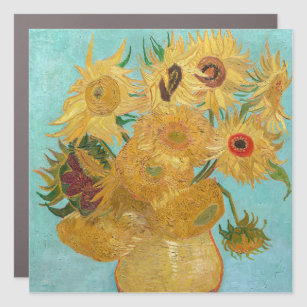 Vincent Van Gogh - Vase with Twelve Sunflowers Car Magnet