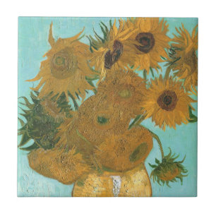 Vincent van Gogh - Vase with Twelve Sunflowers Ceramic Tile