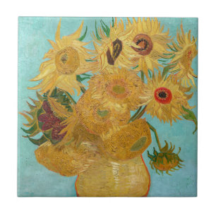 Vincent Van Gogh - Vase with Twelve Sunflowers Ceramic Tile