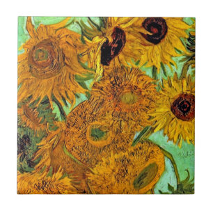 Vincent Van Gogh - Vase With Twelve Sunflowers Ceramic Tile
