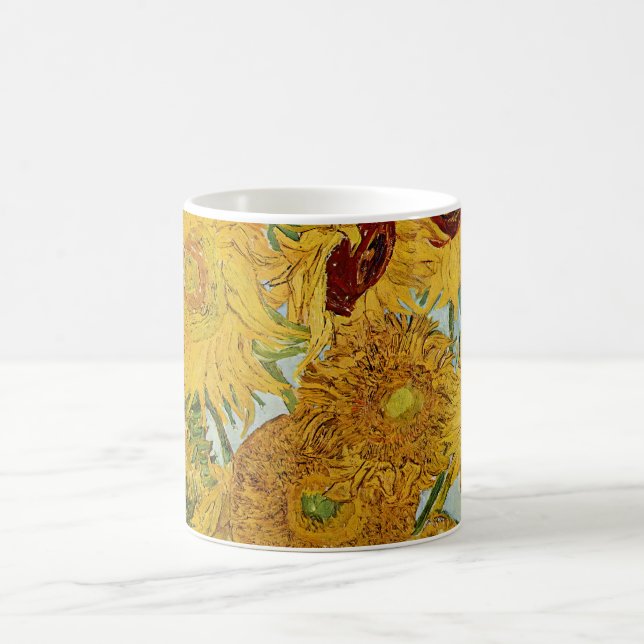 Vincent Van Gogh - Vase with Twelve Sunflowers Coffee Mug (Center)