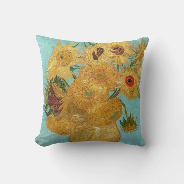 Vincent Van Gogh - Vase with Twelve Sunflowers Cushion (Front)