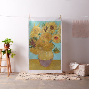 Vincent Van Gogh - Vase with Twelve Sunflowers Fabric