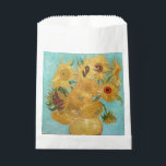 Vincent Van Gogh - Vase with Twelve Sunflowers Favour Bag<br><div class="desc">Vase with Twelve Sunflowers / Vase avec douze tournesols - Vincent Van Gogh,  January 1889 - Sunflowers 1889 repetition of third version (F455)</div>