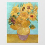 Vincent Van Gogh - Vase with Twelve Sunflowers Floor Decals<br><div class="desc">Vase with Twelve Sunflowers / Vase avec douze tournesols - Vincent Van Gogh,  January 1889 - Sunflowers 1889 repetition of third version (F455)</div>