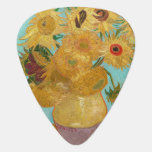Vincent Van Gogh - Vase with Twelve Sunflowers Guitar Pick<br><div class="desc">Vase with Twelve Sunflowers / Vase avec douze tournesols - Vincent Van Gogh,  January 1889 - Sunflowers 1889 repetition of third version (F455)</div>