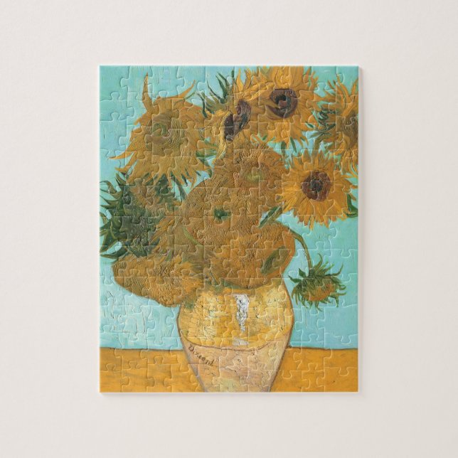 Vincent van Gogh - Vase with Twelve Sunflowers Jigsaw Puzzle (Vertical)