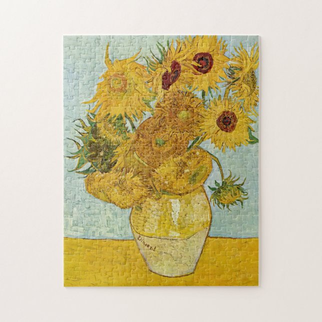 Vincent Van Gogh - Vase with Twelve Sunflowers Jigsaw Puzzle (Vertical)