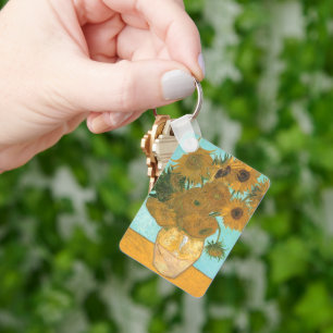 Vincent van Gogh - Vase with Twelve Sunflowers Key Ring
