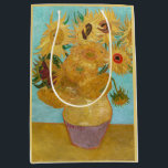 Vincent Van Gogh - Vase with Twelve Sunflowers Medium Gift Bag<br><div class="desc">Vase with Twelve Sunflowers / Vase avec douze tournesols - Vincent Van Gogh,  January 1889 - Sunflowers 1889 repetition of third version (F455)</div>