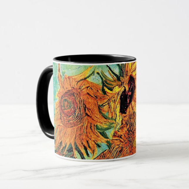 Vincent Van Gogh - Vase With Twelve Sunflowers Mug (Front Left)