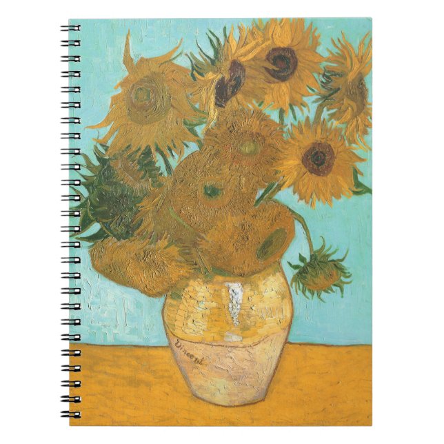 Vincent van Gogh - Vase with Twelve Sunflowers Notebook (Front)