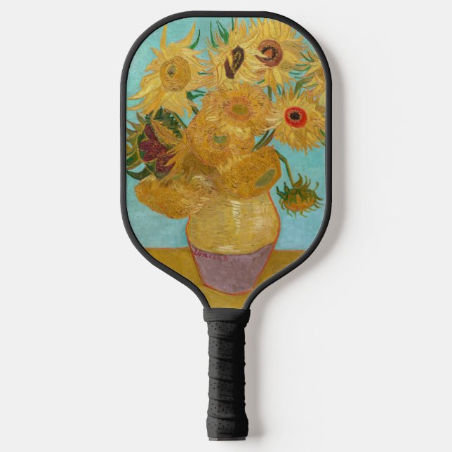 Vincent Van Gogh - Vase with Twelve Sunflowers Pickleball Paddle (Front)